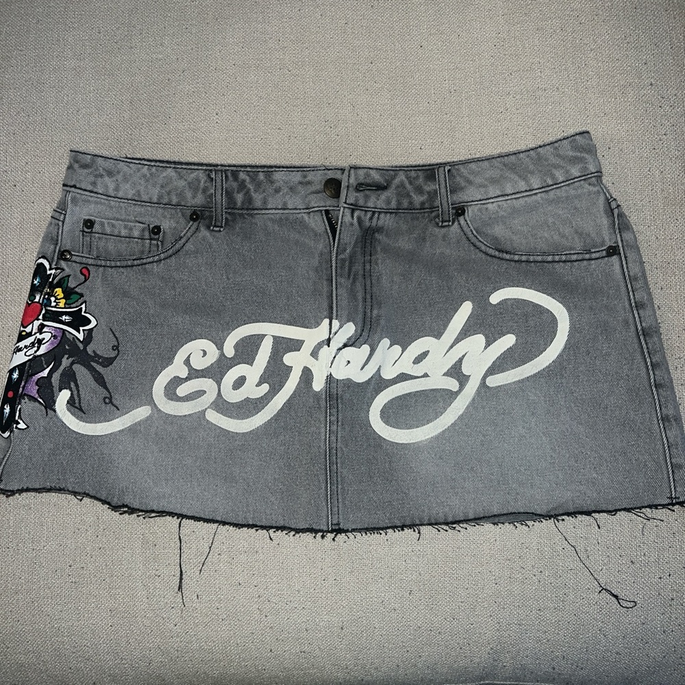 Ed Hardy mini skirt #y2k